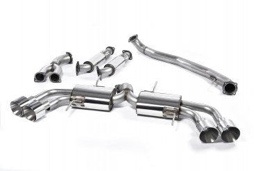 Milltek Sport Primary Cat-back - 90mm Race System - Non Resonated Front Pipes - Polished GT127 Trims